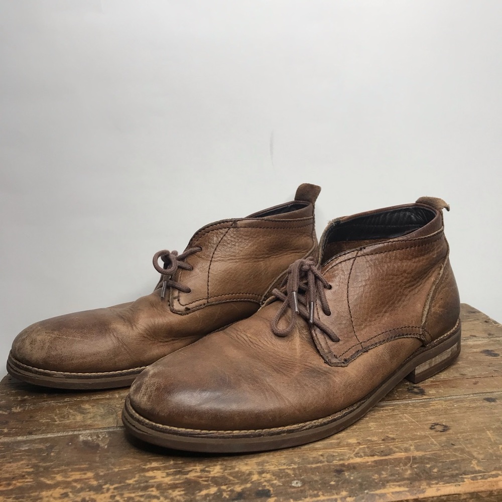Cole Haan | Brown Leather Charles Chukka Boots